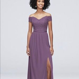Bridesmaid dress color wisteria